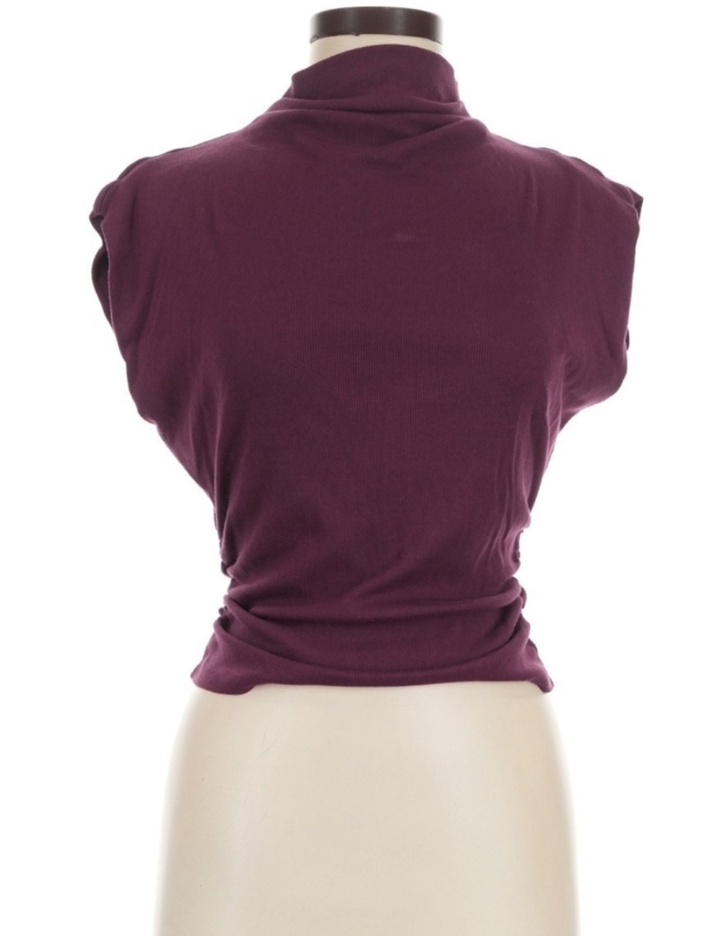 Michael Stars Plum Short-Sleeve Turtleneck Top